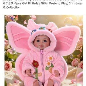 Adorable Pink Butterfly Baby Doll